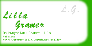 lilla gramer business card